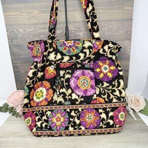 Vera Bradley Shoulder Bag in Suzani Cinch Quilted Tote Purse